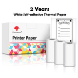 T02 Portable Mini Thermal Printer - Compact DIY Label Maker with Self-Adhesive Stickers and Diverse Paper Options