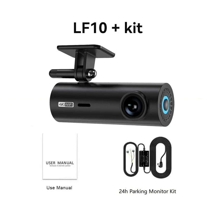 LF10 4K Front Dashcam with Loop Recording and Automatic Overwrite for Enhanced Vehicle Safety