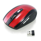 Wireless 2.4GHz Optical Mouse with USB Receiver for PC and Laptop - High DPI Performance, USA Quality