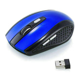 Wireless 2.4GHz Optical Mouse with USB Receiver for PC and Laptop - High DPI Performance, USA Quality