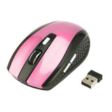 Wireless 2.4GHz Optical Mouse with USB Receiver for PC and Laptop - High DPI Performance, USA Quality