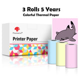 T02 Portable Mini Thermal Printer - Compact DIY Label Maker with Self-Adhesive Stickers and Diverse Paper Options