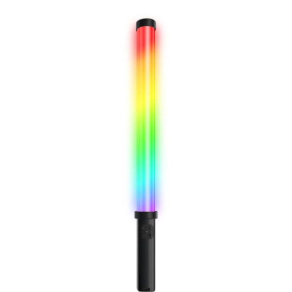 19-Inch 360° RGB & White LED Wand Light - Versatile Black Lighting Solution