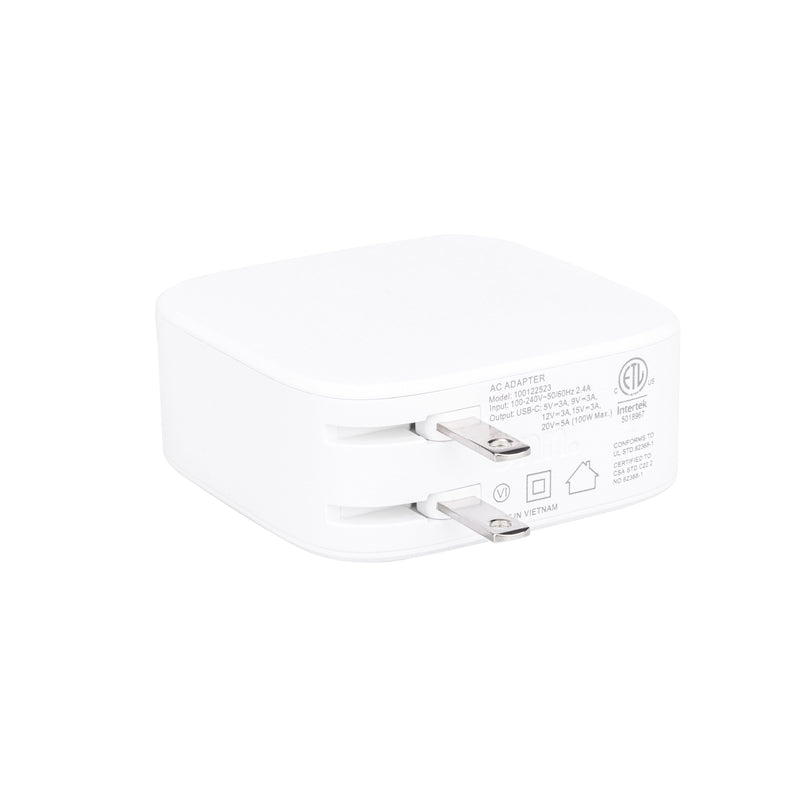 Universal 100W Laptop Charger - Compatible with Major Brands Including Apple, Dell, HP, Asus, Acer, Lenovo, and Samsung - Elegant White Design