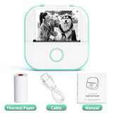 T02 Portable Mini Thermal Printer - Compact DIY Label Maker with Self-Adhesive Stickers and Diverse Paper Options